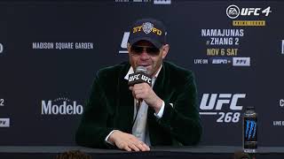 UFC 268 Colby Covington PostFight Press Conference [upl. by Lilias]