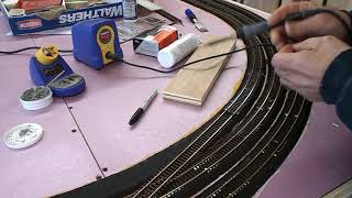 Laying flextrack for model railroads [upl. by Nivri305]