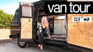 VAN TOUR  The ULTIMATE DIY VAN TOUR for full time VAN LIFE couple with dog [upl. by Atteugram]