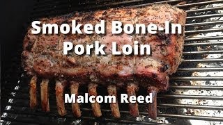 BoneIn Pork Loin Roast Recipe  How To Smoke a BoneIn Pork Loin Roast [upl. by Nylatsirk]