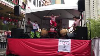 San Francisco Chinatown Street Fair Leung’s White Crane Lion Dance Instrument set 2019 [upl. by Ballard150]