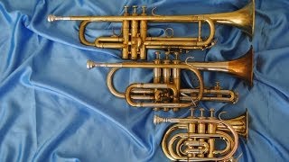 Comparison Pocket Trumpet Bb Trumpet and Cornet [upl. by Mani]