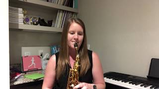 Allegretto Brillante for Alto Saxophone by J Demersseman Performance Tempo [upl. by Ahsyek]