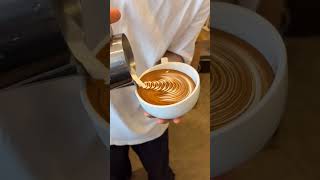 Rosetta Latte Art  Coffee Art [upl. by Clerissa]