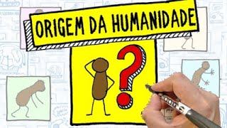 A EVOLUÇÃO HUMANA  História  Resumo Desenhado [upl. by Anialed]