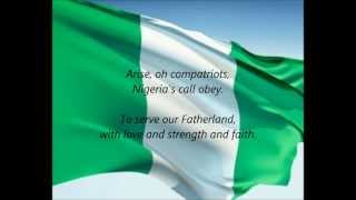 Nigerian National Anthem  quotArise Oh Compatriotsquot EN [upl. by Hibbert]