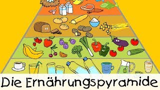 💡 Die Ernährungspyramide  Kinderlieder zum Lernen [upl. by Corby]