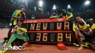 Usain Bolt anchors world record 4x100 relay at 2012 Olympics  NBC Sports [upl. by Hanna]