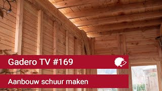 169 Aanbouw schuur maken [upl. by Assertal278]