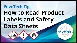 EdvoTech Tips How to Read Product Labels and Safety Data Sheets [upl. by Questa]