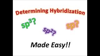 Determining Sp3 Sp2 Sp Hybridization Made Easy  Organic Chemistry [upl. by Neztnaj]