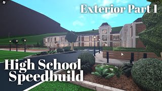 Bloxburg High School  Dorms Speedbuild Part 12 [upl. by Bedad302]