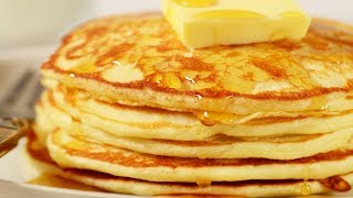 Pancakes Recipe Demonstration  Joyofbakingcom [upl. by Llehsem]