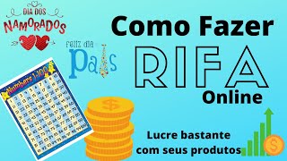 COMO FAZER RIFA ONLINE 👏🛍️ UTILIZANDO O CANVA rifaonline dinheiro fyp [upl. by Selrac]