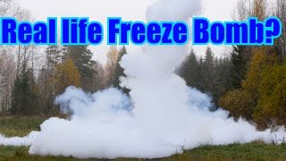 20 kg of Liquid Nitrogen  Dynamite  ULTIMATE Freeze Bomb [upl. by Ettari]