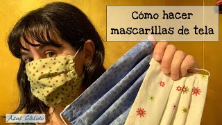 Mascarilla de tela paso a paso [upl. by Idelson]