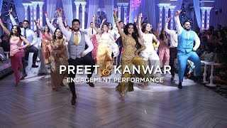 Preet amp Kanwar  Epic Engagement Performance [upl. by Lennie]