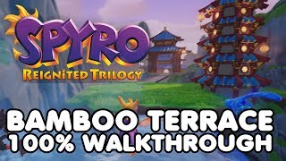 Spyro 3 BAMBOO TERRACE 100 Walkthrough All Gems amp Eggs [upl. by Joab]