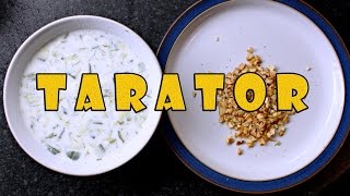 How To Make Tarator  таратор Cold Cucumber Soup [upl. by Armilda]