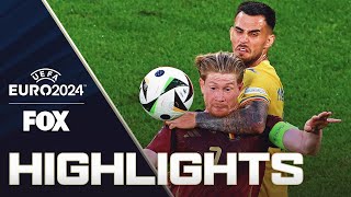 Belgium vs Romania Highlights  UEFA Euro 2024 [upl. by Gunner57]