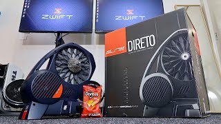 ELITE DIRETO Smart Trainer Unboxing Building Ride Data All the details [upl. by Tonye]