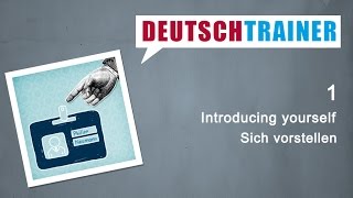 German for beginners A1A2  Deutschtrainer Introducing yourself [upl. by Delaine878]