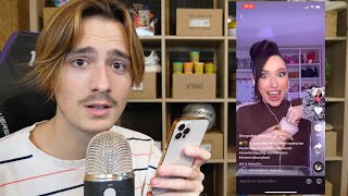 ASMR I REACT TO TIKTOK ASMR 2 [upl. by Illac]