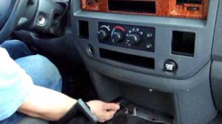 0608 Dodge Ram radio removal in less than 2 min [upl. by Nahtanaj]