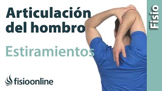 Estiramientos para la articulación del hombro [upl. by Wordoow]