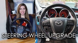 HOW TO INSTALL AFTERMARKET STEERING WHEEL [upl. by Enilhtak]