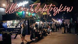 Gdańsk Nightlife  Ulica Elektryków  Poland [upl. by Lockhart]