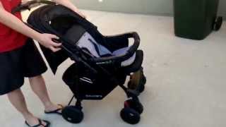 How to fold a pram  stroller  Childcare Discovery XLR Stroller [upl. by Antin]