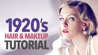 1920s makeup amp hair tutorial [upl. by Edahc541]