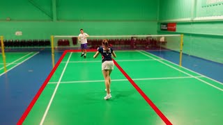 Badminton Training On A HalfCourt  8 Exercises To Improve Your Game [upl. by Riba]