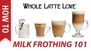 Milk Frothing for Beginners [upl. by Nomelihp]