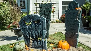 How To  Ken Wingards DIY Graveyard Tombstones  Hallmark Channel [upl. by Marlette524]