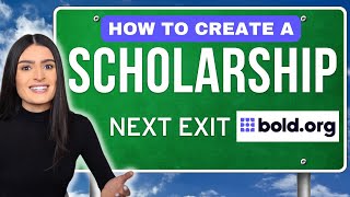 How to CREATE a Scholarship EASY [upl. by Idnem705]