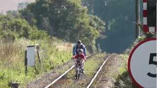 Trespassing Cyclists on the West Somerset Railway [upl. by Richman]