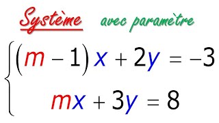 Comment résoudre un système avec paramètre [upl. by Ztnahc]