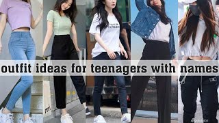 outfit ideas for teenagers with namesTHE TRENDY GIRL [upl. by Tnarg]