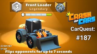 COC CarQuest  187 Front loader car quest gameplay [upl. by Lledyl]