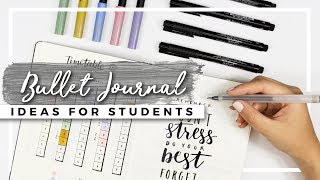 Bullet Journal Ideas for Students BACK TO SCHOOL Planning [upl. by Schindler]