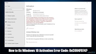 How to fix Windows 10 Activation Error Code 0xC004F074 [upl. by Kori146]