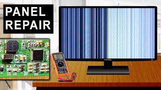 LED  LCD TV Display Panel Repair  Tcon Board Repairing  DC to DC Converter Voltage Details [upl. by Klepac]