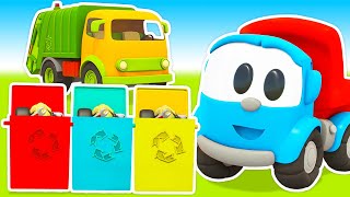 🚚🗑️♻️ Cartoni animati per bambini  Leo il camion curioso  IL CAMION DELLA SPAZZATURA E LIFTY 🚜🌳🌈 [upl. by Hsirk]