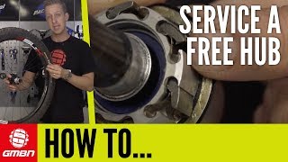 How To Service A Free Hub Body  Mountain Bike Maintenance [upl. by Yrffej]