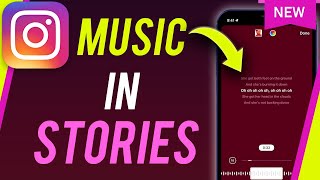 How To Add Music To Instagram Story [upl. by Eberta821]