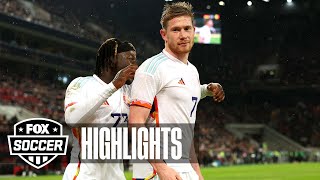 Germany vs Belgium Highlights  FOX Soccer [upl. by Otilopih]