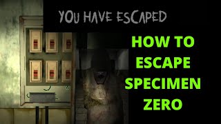 How to Escape in Specimen Zero  Specimen Zero Tutorial [upl. by Bertila]