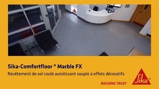 Comment créer un sol résine décoratif avec Sika ComfortFloor Marble FX [upl. by Pascasia]